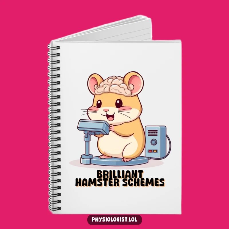 Funny Hamster Brain Scanner Notebook: Bouncing Journal for Bright Ideas