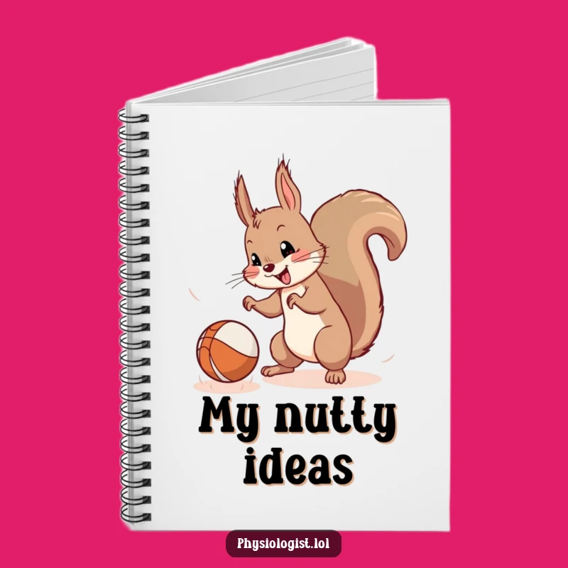 Funny Squirrel Ball Notebook: Capture Your Thoughts with Playful Energy