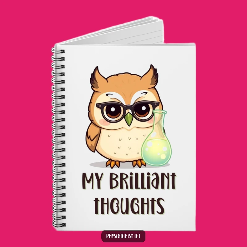Funny Owl Scientist Notebook: Tiny Glasses for Your Smartest, Humorous Notes