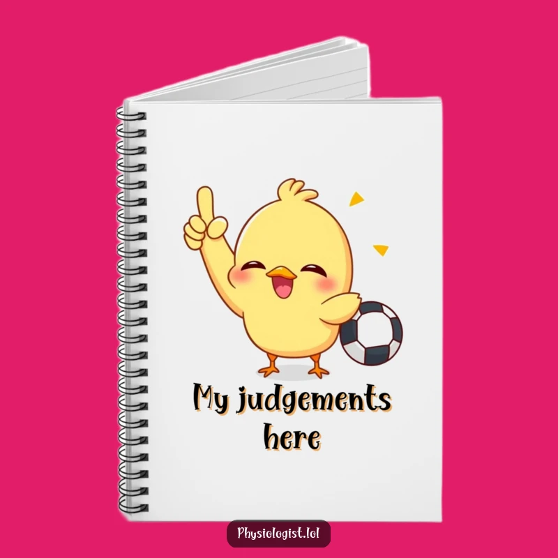 Funny Chick Referee Notebook: Jot Down Plays with Giggles