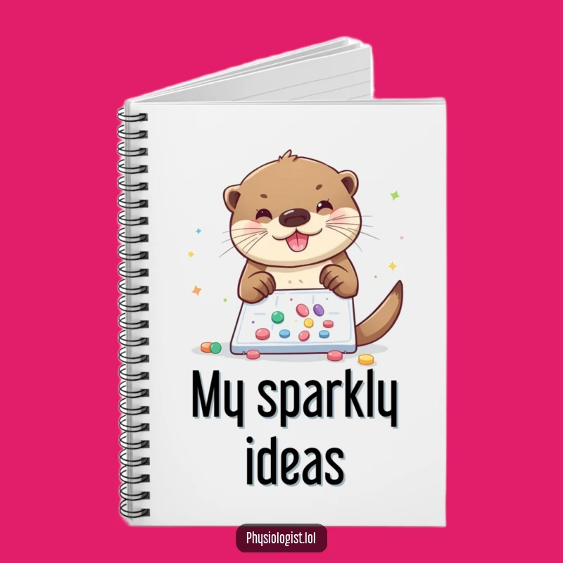 Funny Otter Glitter Lab Notebook: Jot Down Ideas with Sparkle!