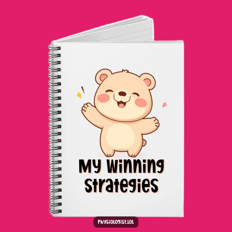 Funny Giggling Bear Score Notebook: Record Your Wins with Joy