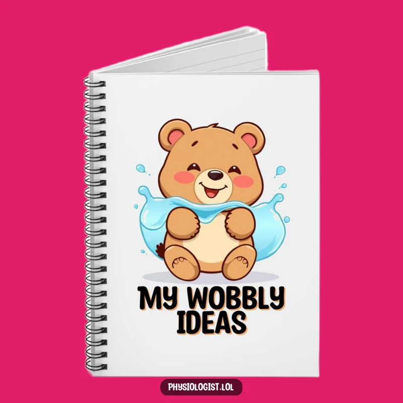 Funny Bear Fluid Balance Notebook: Jiggling Pages for Your Science Notes