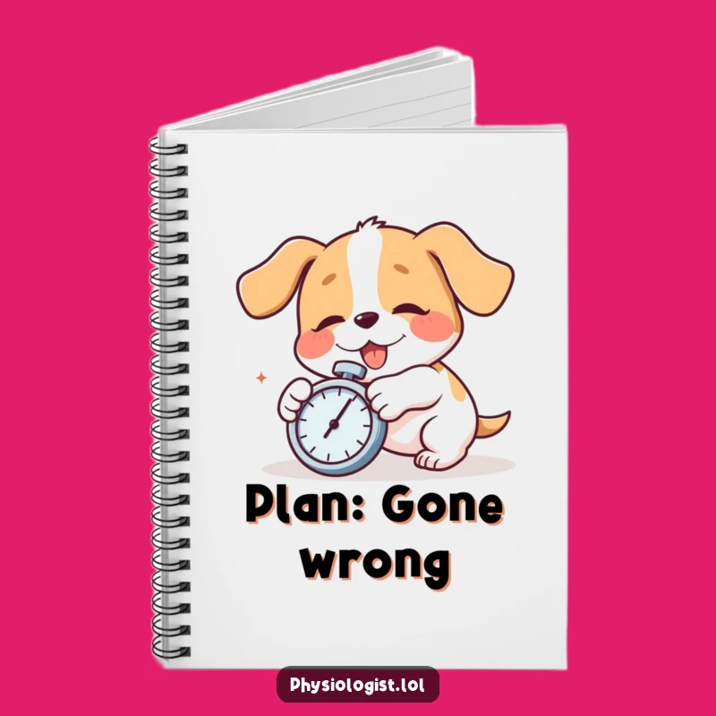 Funny Dog Tripping Notebook - Comedic Journal & Hilarious Gift