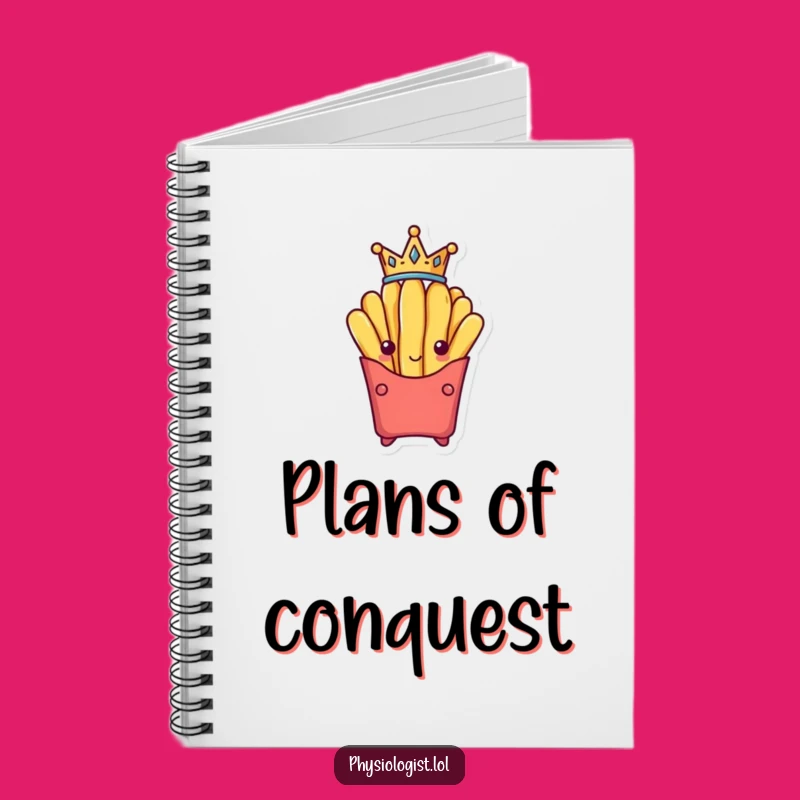 Funny French Fry King Notebook: Victorious Fry's Jot Jot Funny Ideas