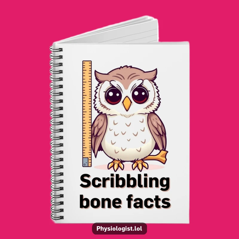 Funny Owl Bone Notebook: Document Your Discoveries with Humorous Style