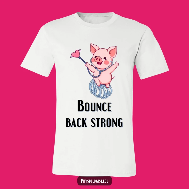 Funny Piglet Spring Doctor T-Shirt: Hopping with Health and Humor!