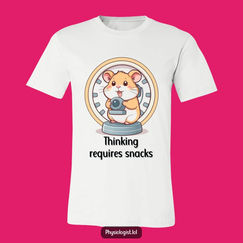 Funny Brain Scanner Hamster T-Shirt: Wear Your Smarts with This Hilarious Rodent Tee