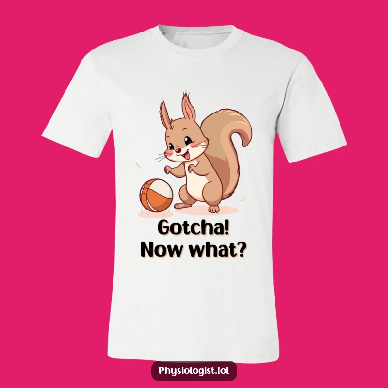 Funny Squirrel Ball T-Shirt: Unleash Your Inner Mischief Maker