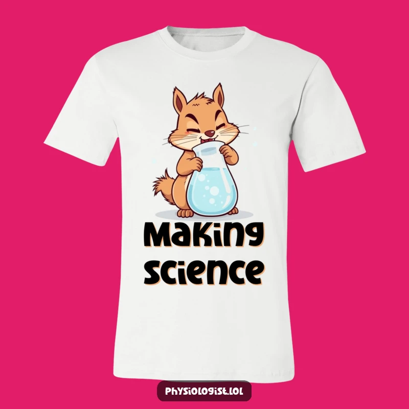 Funny Squirrel Lab T-Shirt: Bubbly Mixture, Ideal Funny Gift