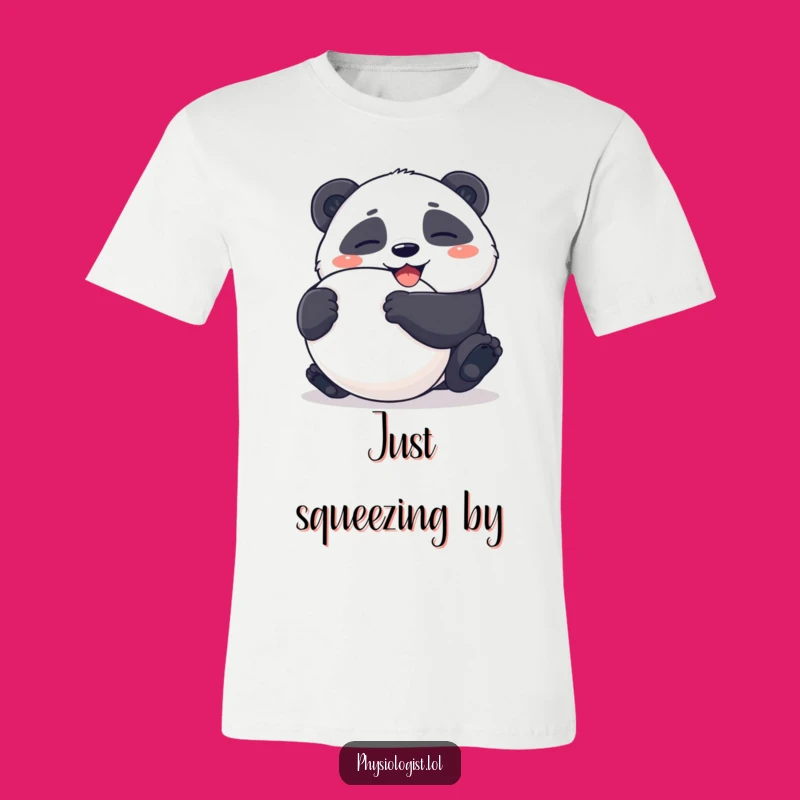 Funny Panda Stress Ball T-Shirt: Ambiguous Squeeze Tee, Hilarious Gift for Fun Lovers