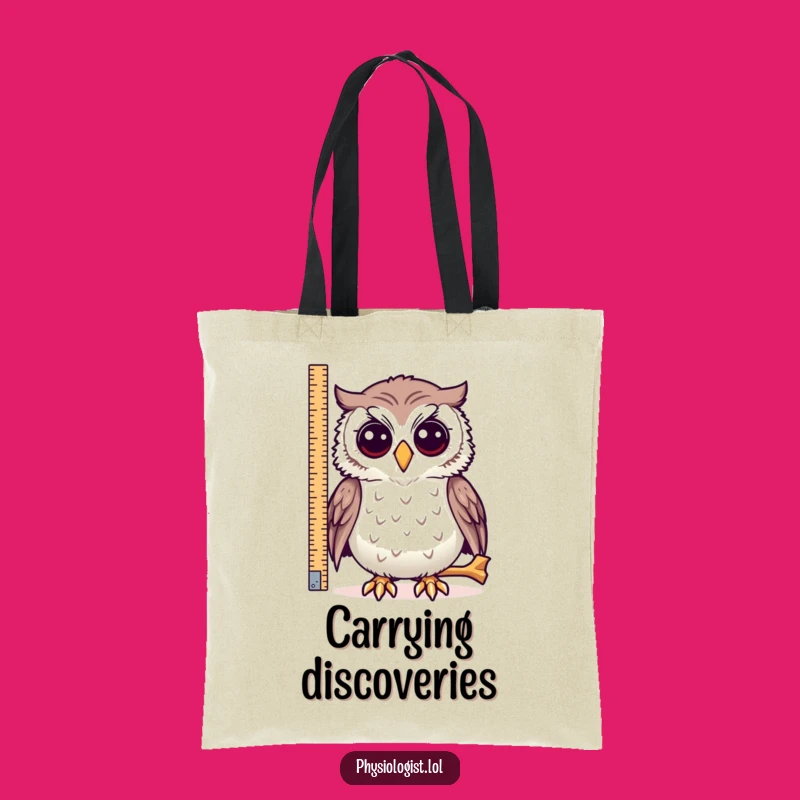 Funny Owl Bone Tote Bag: Carry Your Curiosity with Humorous Flair