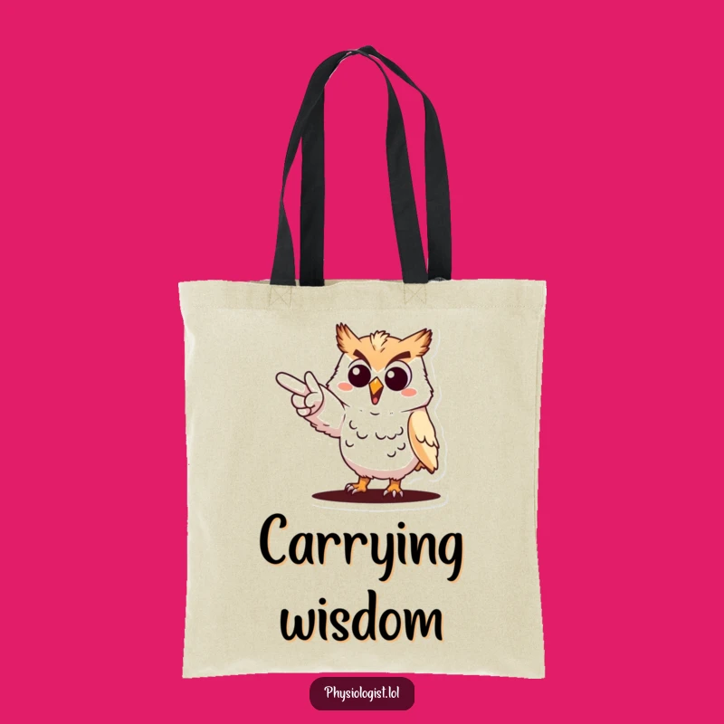 Funny Owl Goal Getter Tote Bag: Carry Your Ambitions in Style