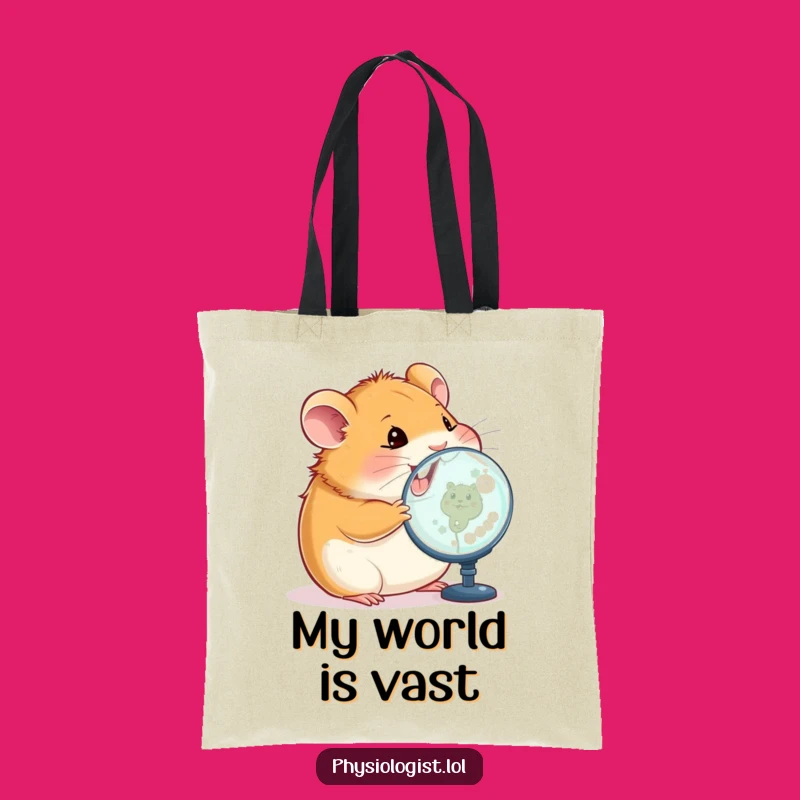 Funny Hamster Tech Tote Bag: Carry Your Curiosity and Laughs!