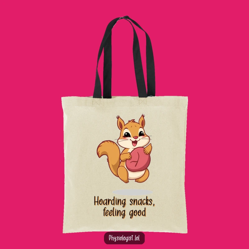 Funny Liver Health Squirrel Tote Bag: Carry Your Wellness with This Hilarious Bag