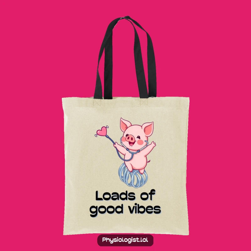 Funny Piglet Spring Doctor Tote Bag: Carry Your Essentials with a Bounce!
